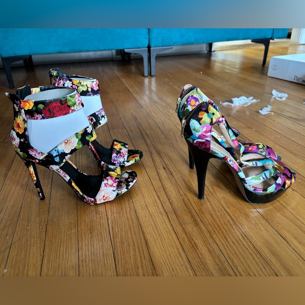 Floral Steve Madden heels
